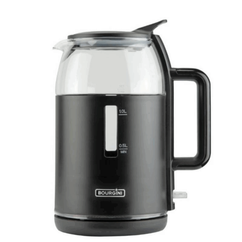 Hervidor Bourgini 2000W 1.5L cristal y plástico