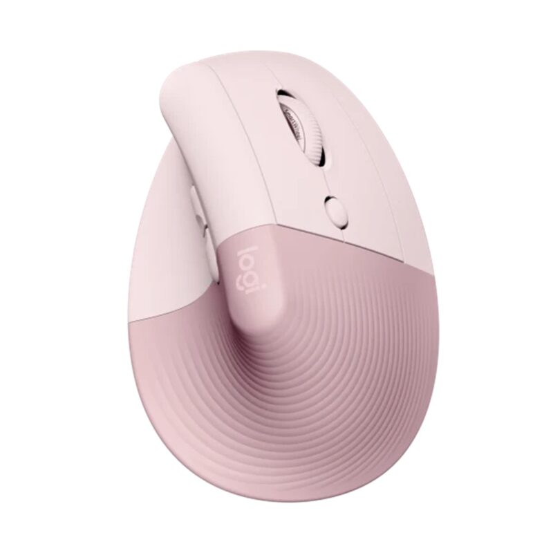 Mouse ratón vertical Logitech lift 6 botones wireless inalámbrico rosa