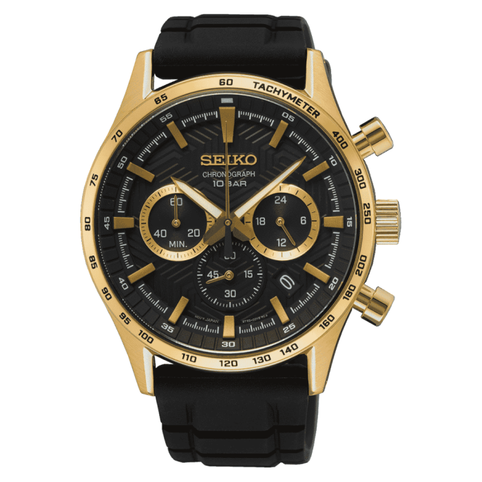 Reloj Seiko SSB446P1 Neo Sports dorado cronógrafo hombre