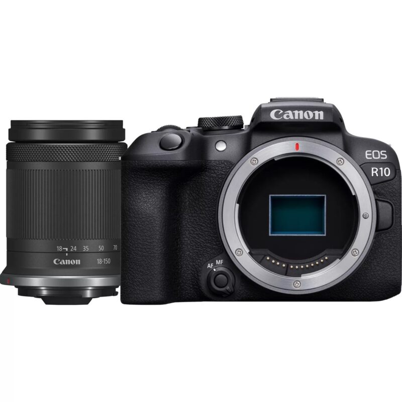 Cámara REFLEX CANON EOS R10 + RF-S 18-150 IS STM 24.2MPX negro