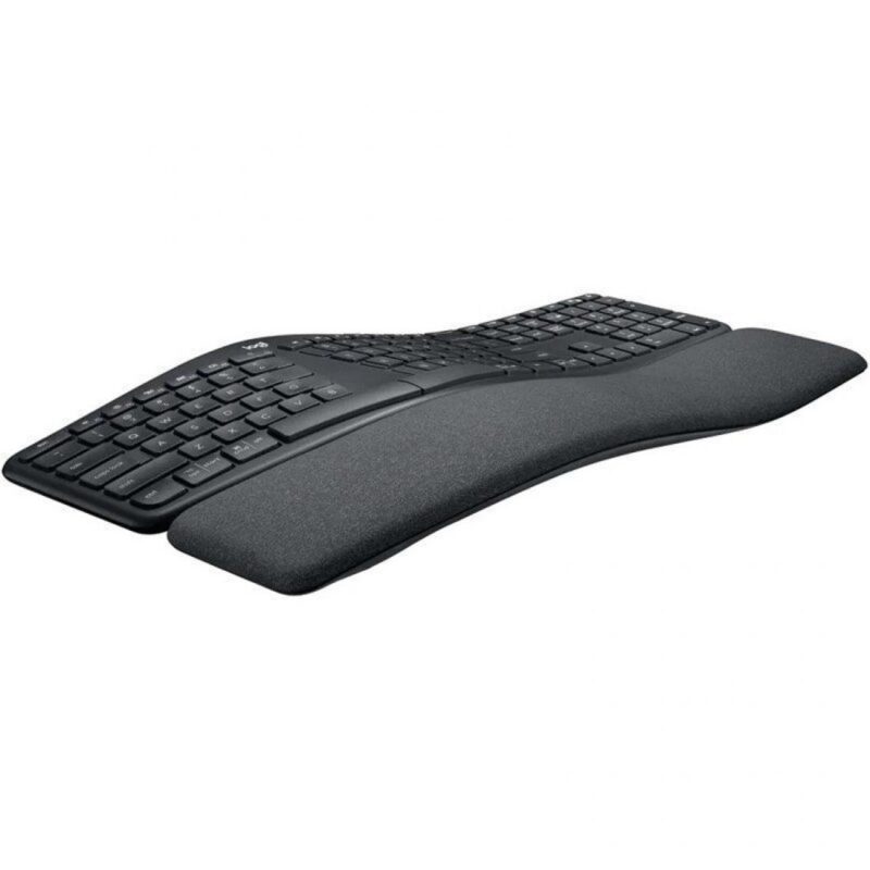 Teclado Logitech Ergo K860 Ergonómico Bluetooth & Wireless Grafito