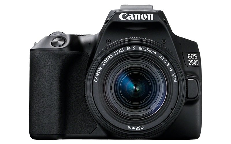 Cámara digital CANON reflex EOS 250D+EF-S 18-55MM F 4-5.6 IS 24.1MP DIGIC 8 4K wifi bluetooth negro